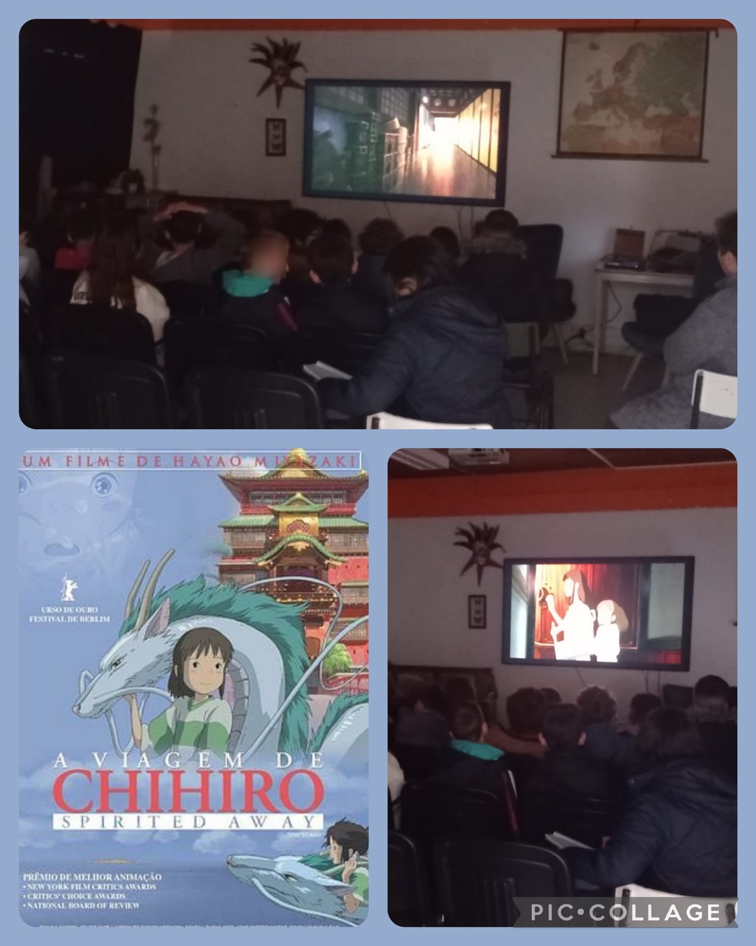 Alunos a participar em atividade