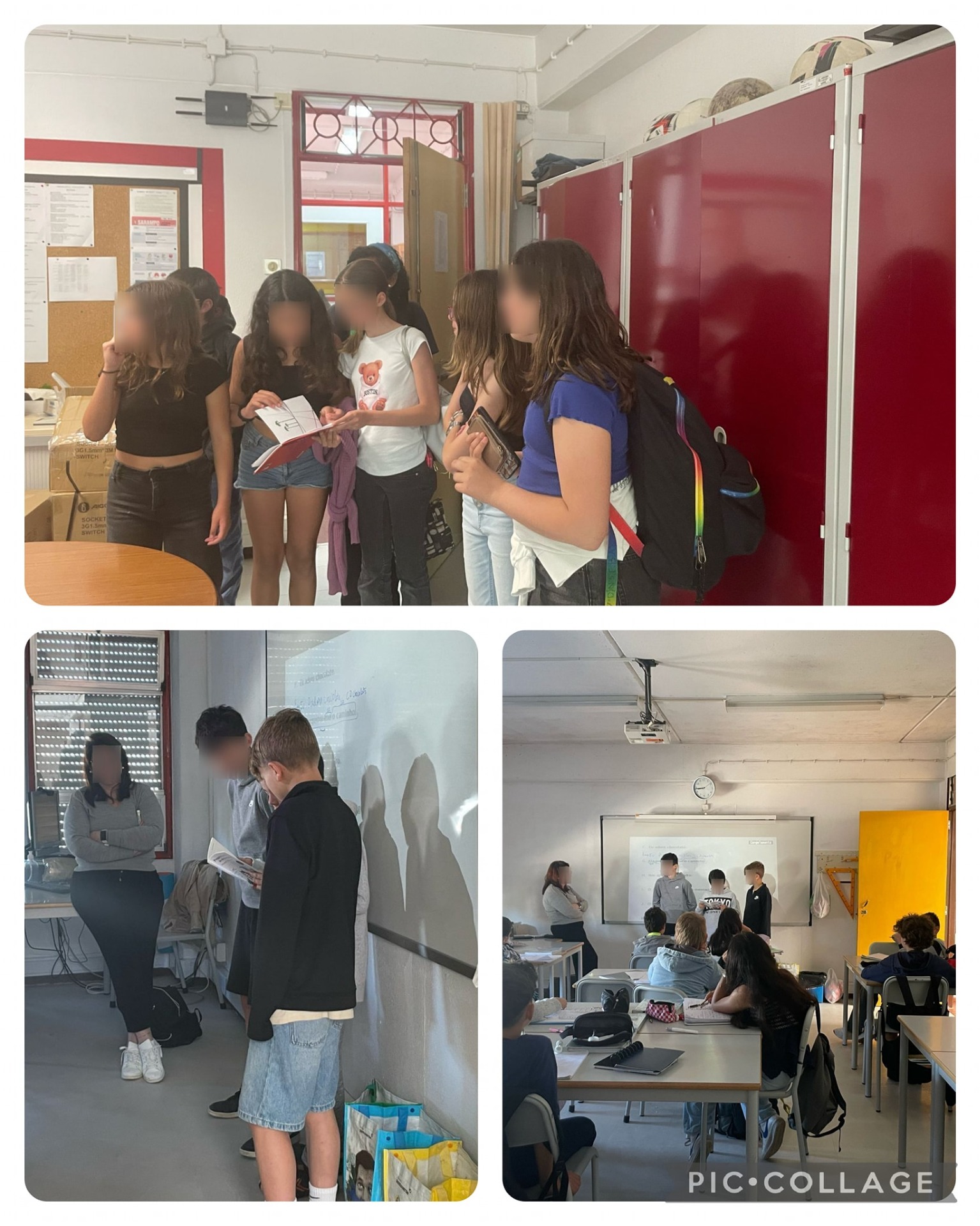 Alunos a participar em atividade