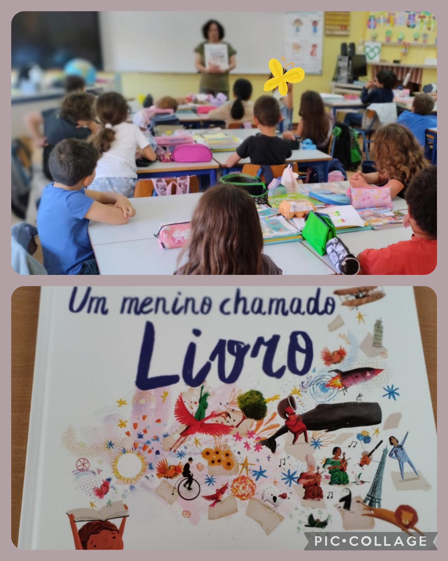 Alunos a participar em atividade