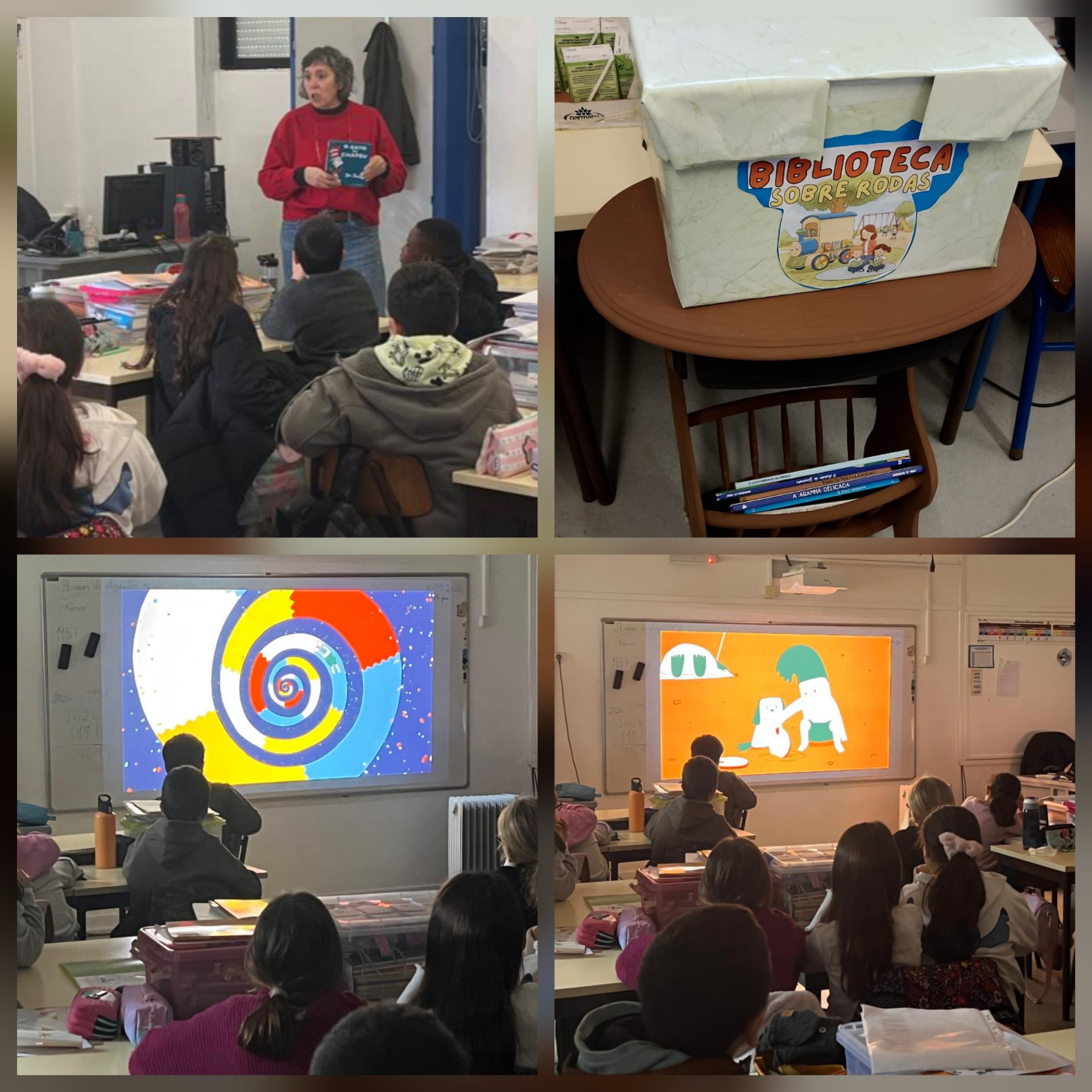 Alunos a participar em atividade