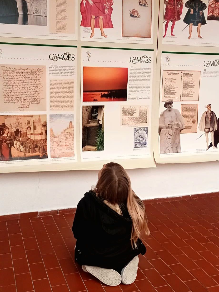 Alunos a participar em atividade